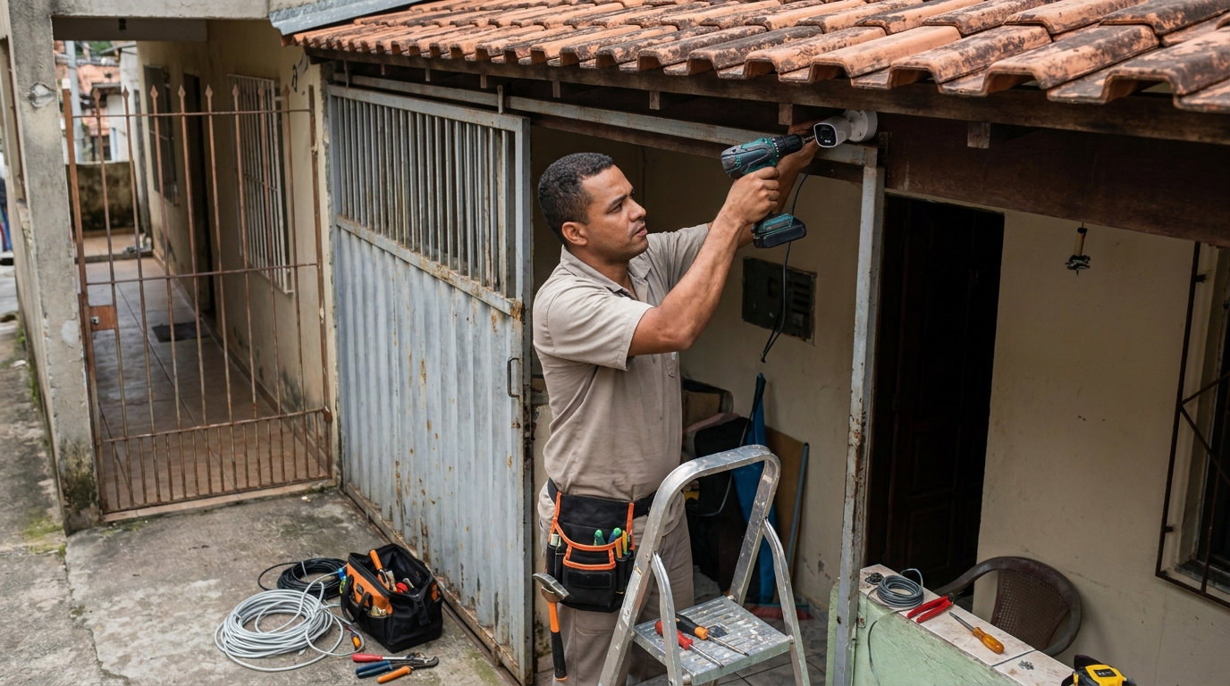Instalação de Câmera Residencial em Franca‑SP