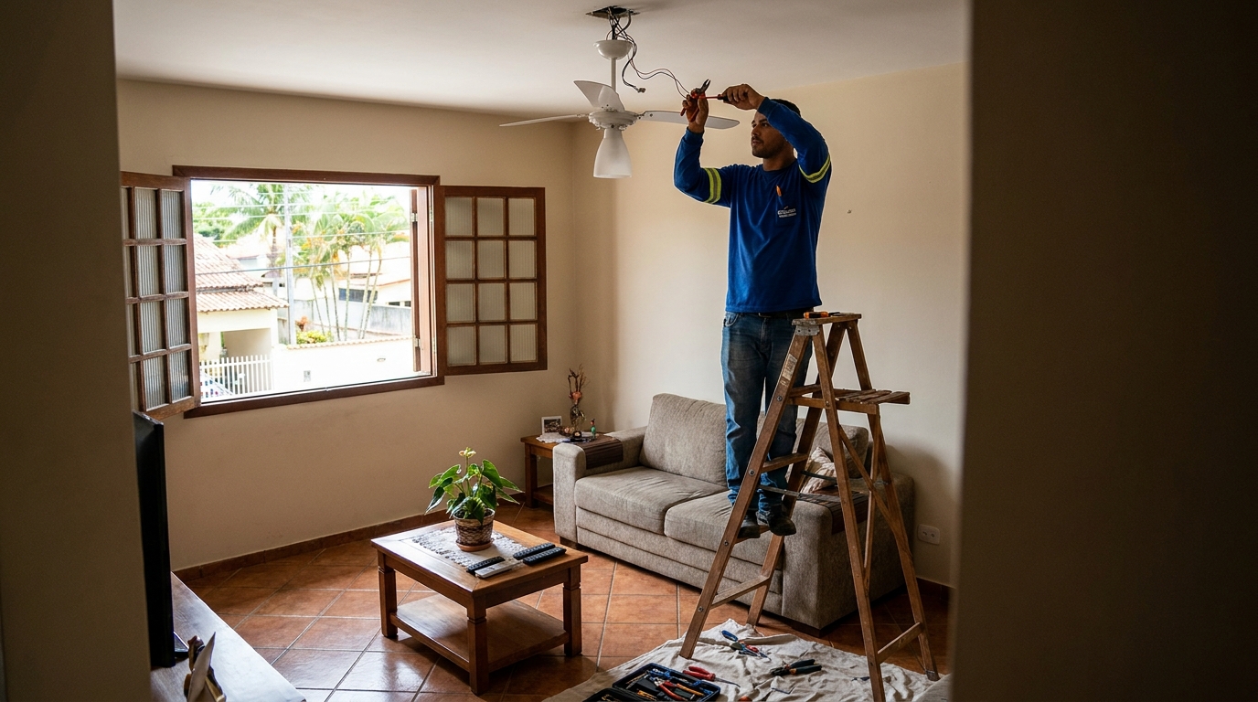 Reforço de Suporte no Teto em Franca‑SP